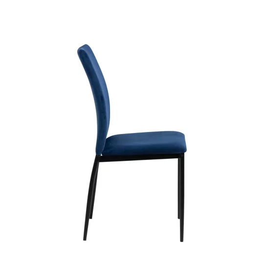 Krzesło tapicerowane TIVOLI niebieskie - Zdjęcie 6