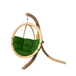 Fotel ogrodowy wiszący SWING POD komplet Zielony