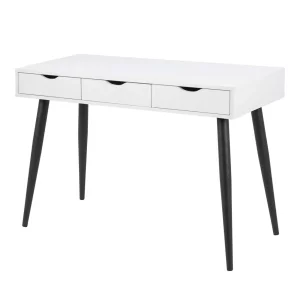 Biurko NIKOS 110x50 czarno-białe