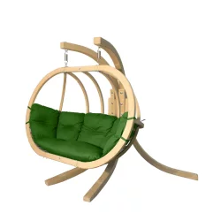 Fotel ogrodowy wiszący SWING POD XL komplet Zielony