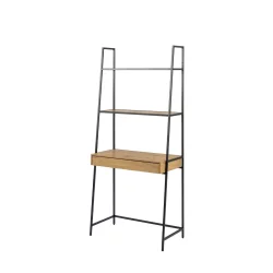 Biurko z regałem ZAKARIA 77x175 okleina dębowa