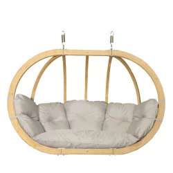 Fotel ogrodowy wiszący SWING POD XL Kremowy
