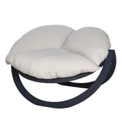 Fotel TIGA na zewnątrz Kremowy