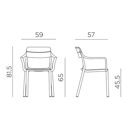 Krzesło Nardi CASSIA - Zdjęcie 11