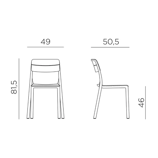 Krzesło Nardi CASSIA BISTROT - Zdjęcie 10