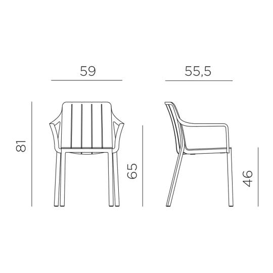 Krzesło Nardi TIBERINA - Zdjęcie 12