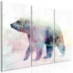 Obraz - Samotny niedźwiedź (3-częściowy)