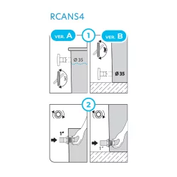 Przyłącze węża 1" RCANS4 Arves Jasny bazalt