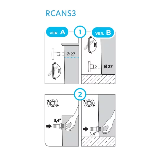 Przyłącze węża 3/4" RCANS3 Arves - Zdjęcie 1
