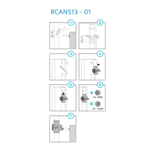 Łapacz rynnowy z filtrem RCANS13 Arves - Zdjęcie 4