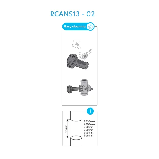 Łapacz rynnowy z filtrem RCANS13 Arves - Zdjęcie 5