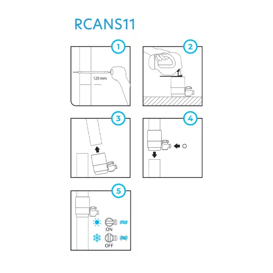 Czerpak rynnowy z zaworem RCANS11 Arves - Zdjęcie 2