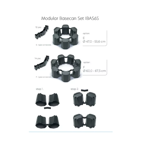 Podstawa do zbiornika na deszczówkę IBAS6S Basecan Modular Set - Zdjęcie 6