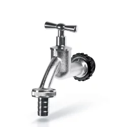 Kran do zbiornika na deszczówkę ITAP3 Tap Srebrny