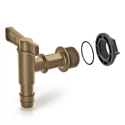 Kranik do zbiornika na deszczówkę ITAP1 Cantap Stare złoto