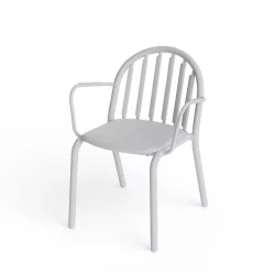Krzesło ogrodowe z podłokietnikami Fatboy Fred's armchair Jasnoszary