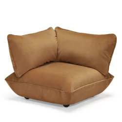 Narożnik Fatboy sumo corner seat velvet Brązowy