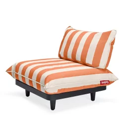 Fotel ogrodowy modułowy Fatboy paletti seat Pomarańczowo-kremowy
