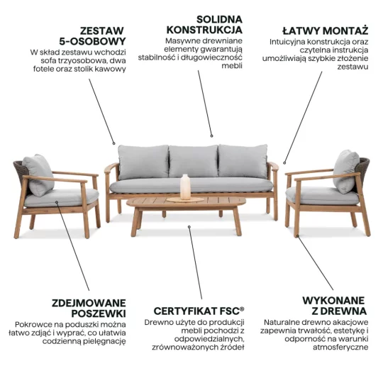 Zestaw DOVER CAFFE - Zdjęcie 4