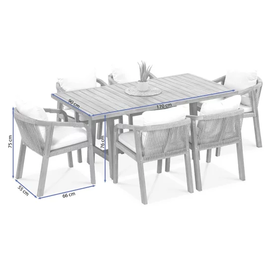 Zestaw MARIGOLD 6+1 DINING - Zdjęcie 12