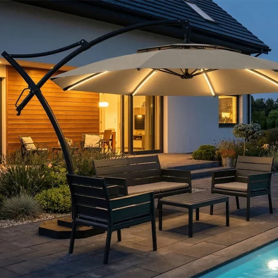 Parasol ogrodowy IBIZA fi 3,5m - Zdjęcie 4