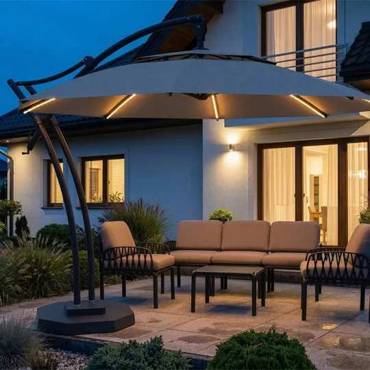 Parasol ogrodowy IBIZA fi 3,5m - Zdjęcie 3
