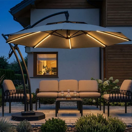 Parasol ogrodowy IBIZA fi 3,5m - Zdjęcie 4