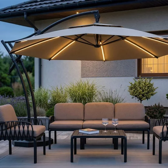 Parasol ogrodowy IBIZA fi 3,5m - Zdjęcie 5