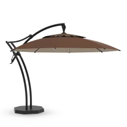Parasol ogrodowy IBIZA fi 3,5m Brązowy