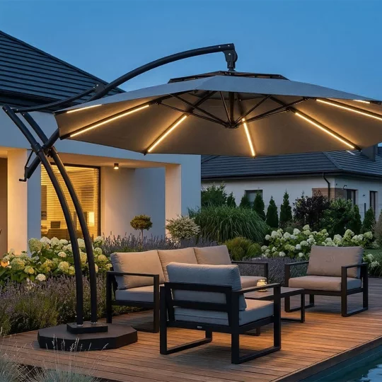 Parasol ogrodowy IBIZA fi 3,5m - Zdjęcie 5