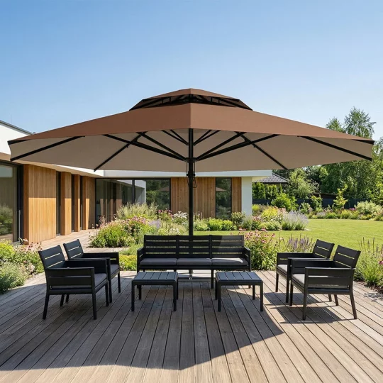 Parasol ogrodowy VESUVIO fi 5,5m - Zdjęcie 8
