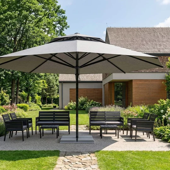 Parasol ogrodowy VESUVIO fi 5,5m - Zdjęcie 7