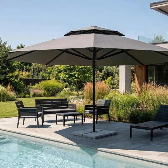 Parasol ogrodowy VESUVIO fi 5,5m - Zdjęcie 8
