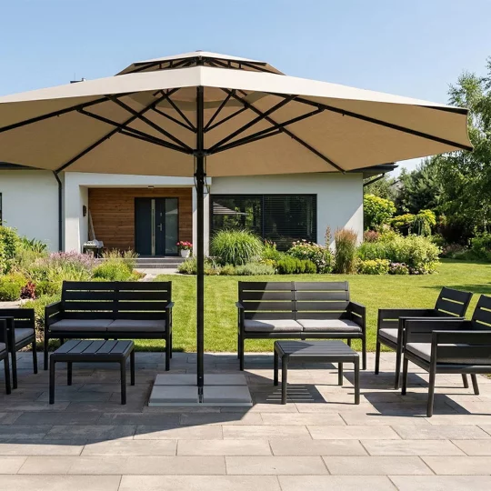 Parasol ogrodowy VESUVIO fi 5,5m - Zdjęcie 6