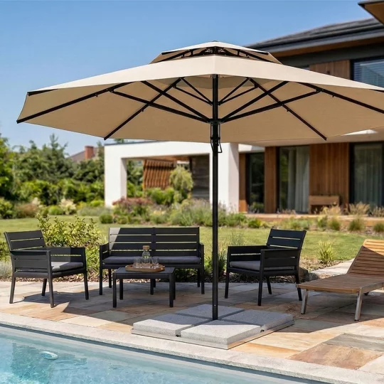 Parasol ogrodowy VESUVIO fi 5,5m - Zdjęcie 7