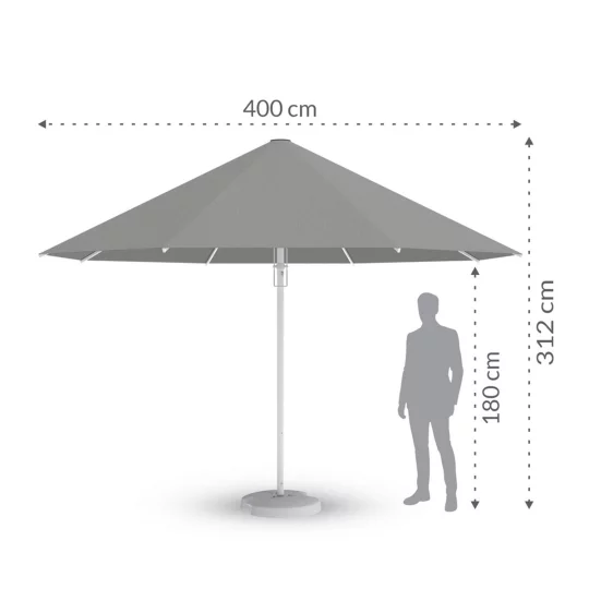 Parasol ogrodowy RODOS fi 4m - Zdjęcie 2