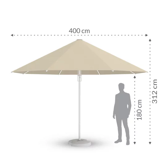 Parasol ogrodowy RODOS fi 4m - Zdjęcie 2