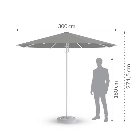 Parasol ogrodowy RODOS fi 3m - Zdjęcie 2