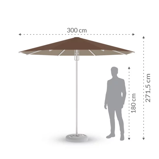 Parasol ogrodowy RODOS fi 3m - Zdjęcie 2