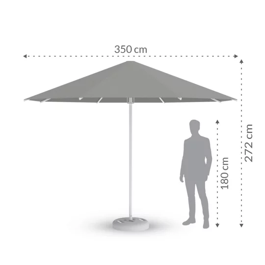 Parasol ogrodowy RODOS fi 3,5m - Zdjęcie 2