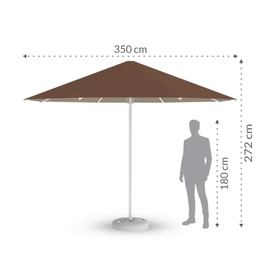 Parasol ogrodowy RODOS fi 3,5m - Zdjęcie 2