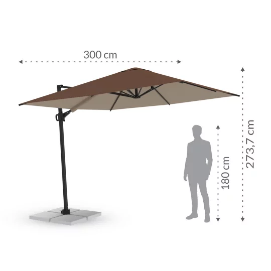 Parasol ogrodowy RIO 3m - Zdjęcie 2