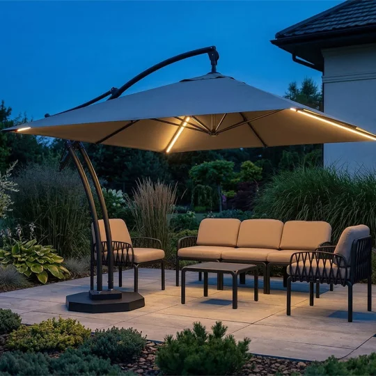 Parasol ogrodowy IBIZA QUATTRO 3,5m - Zdjęcie 3