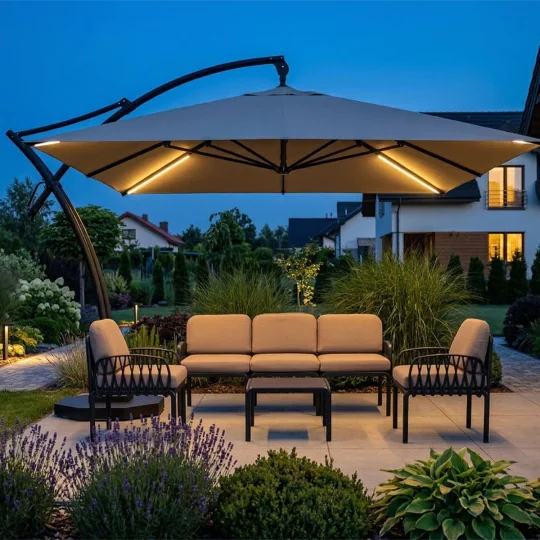 Parasol ogrodowy IBIZA QUATTRO 3,5m - Zdjęcie 4