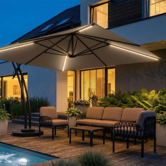Parasol ogrodowy IBIZA QUATTRO 3,5m - Zdjęcie 6