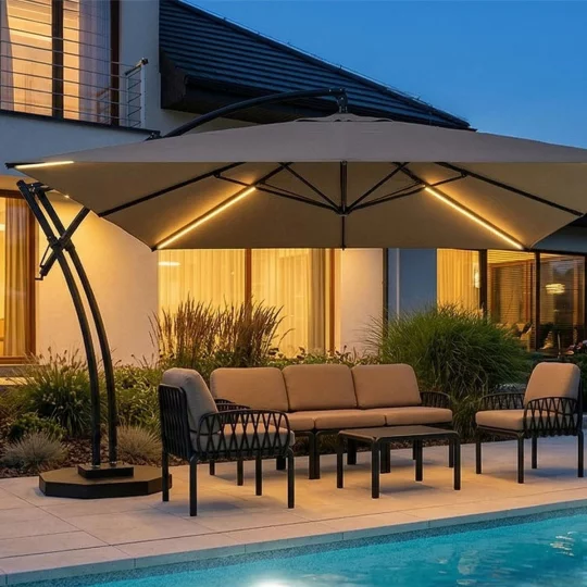 Parasol ogrodowy IBIZA QUATTRO 3,5m - Zdjęcie 7
