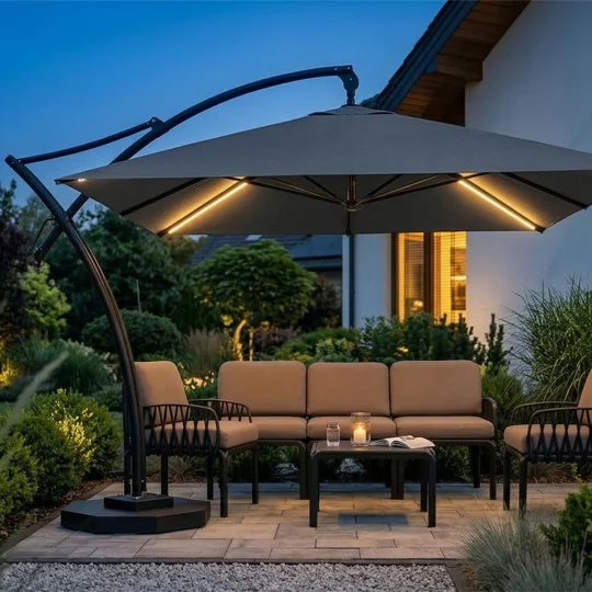 Parasol ogrodowy IBIZA QUATTRO 3,5m - Zdjęcie 8