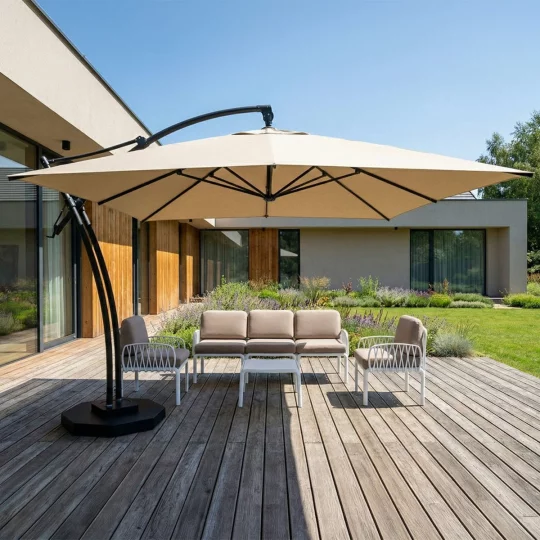Parasol ogrodowy IBIZA QUATTRO 3,5m - Zdjęcie 4