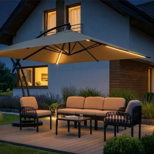 Parasol ogrodowy IBIZA QUATTRO 3,5m - Zdjęcie 3