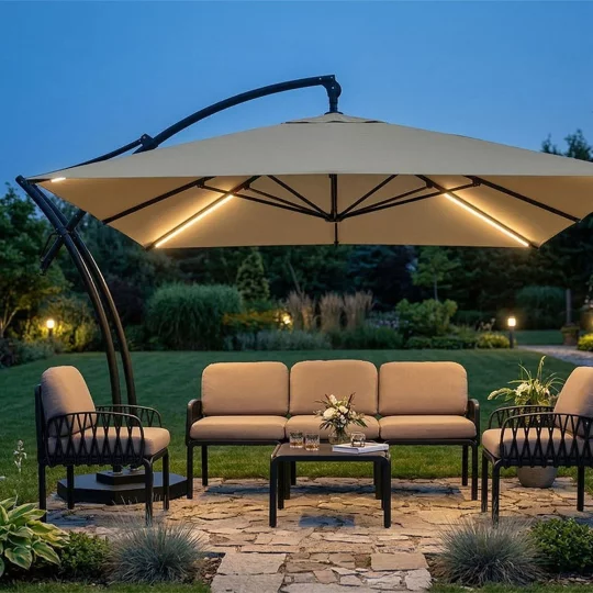 Parasol ogrodowy IBIZA QUATTRO 3,5m - Zdjęcie 4